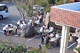 陶芸体験中